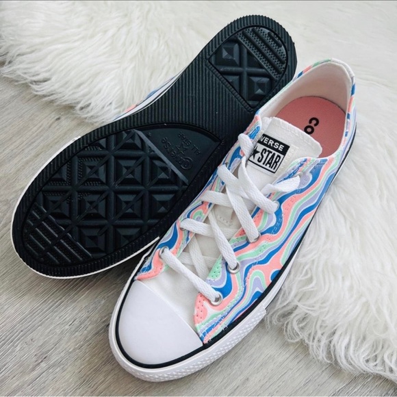 NWT Converse Chuck Taylor All Star Lift Platform Color Swirl Women’s Shoes - Picture 3 of 5